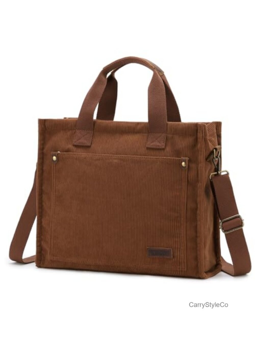Corduroy Tote Bag Satchel Top Handle Crossbody Shoulder Bag with Detachable